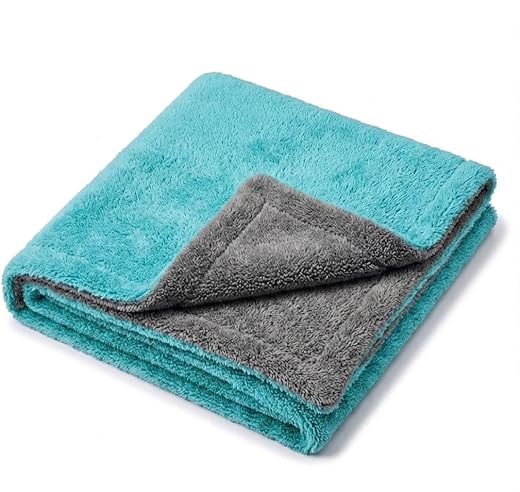 Inspector X Microfiber Cloth for Car Cleaning 1200 GSM | Dual Sided Twisted Loop Towel - 60x40 cm | Ultra Absorbent, Scrat...
