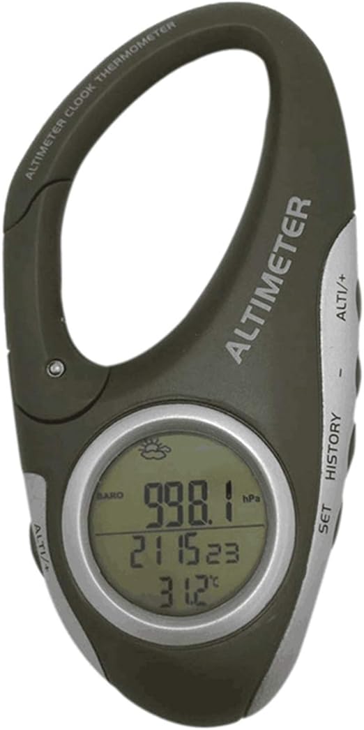 Electronic Altimeter Carabiner Altimeter Handheld Thermometer Outdoor