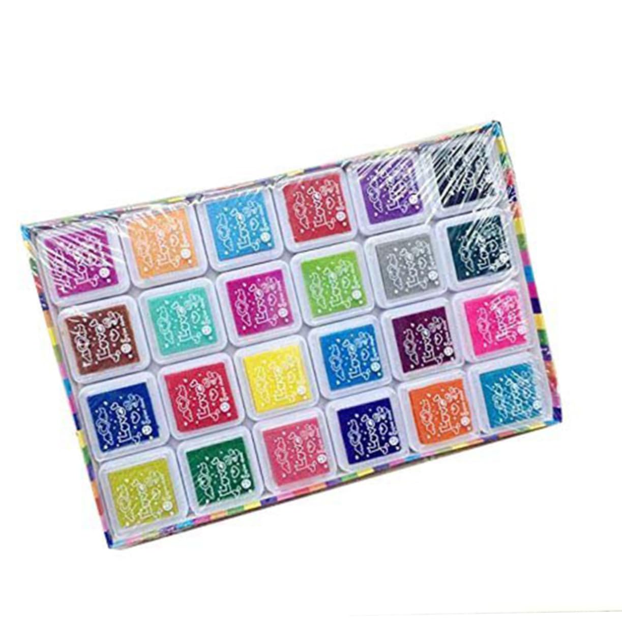 DOITOOL 3 Pièces Encreurs Multicolores pour Diy Encre Doigts Lavable Kit Créatif pour Artisanat et Manuels
