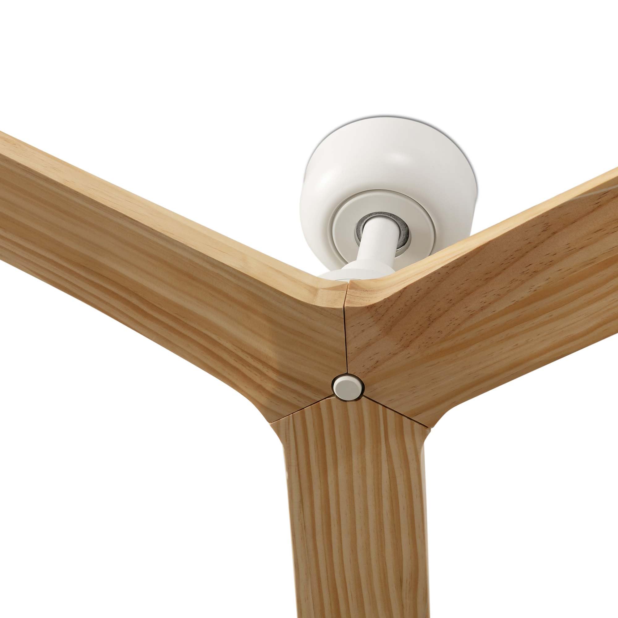 FARO BARCELONA 34280 - KLIM M Ventilador blanco/madera roble