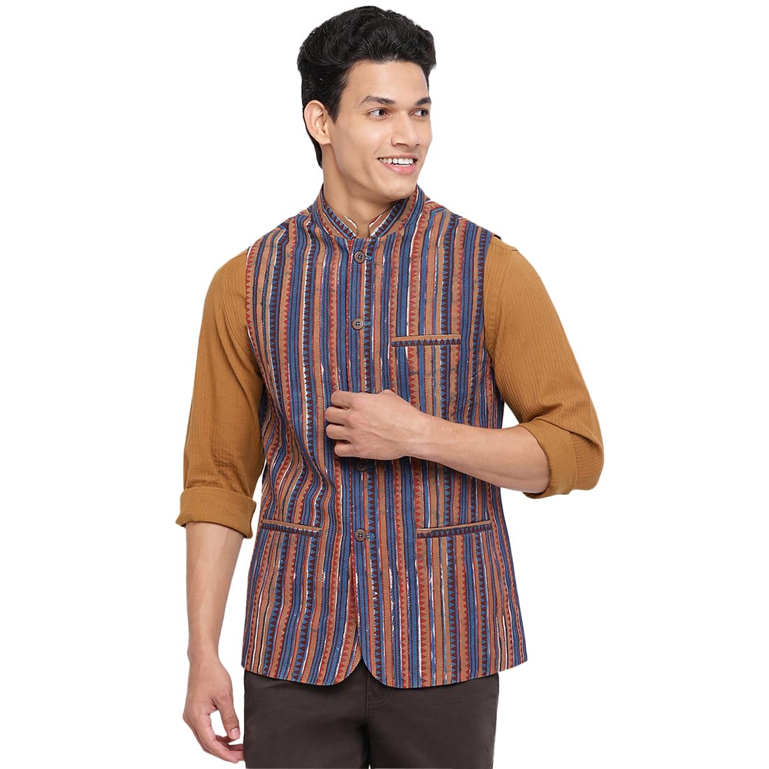 fabindia Men Nehru Jacket-picture-28