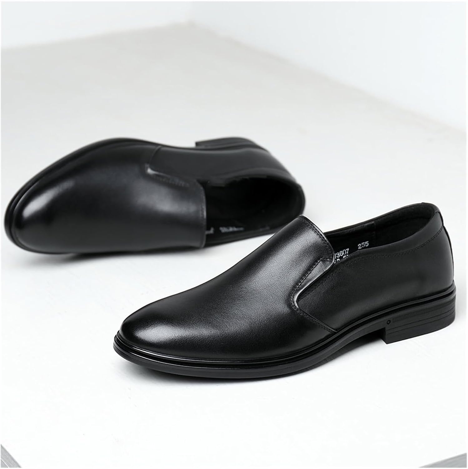 メンズ レザー 無地 ロートップ メンズ 一般 ビジネス カジュアル 革靴 男性用 通気性 革靴(44)