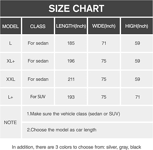 Miniatura 5 de Funda de automóvil impermeable para todo tipo de clima, 6 capas exteriores completas con cremallera de algodón, bolsillo para espejo. Funda de