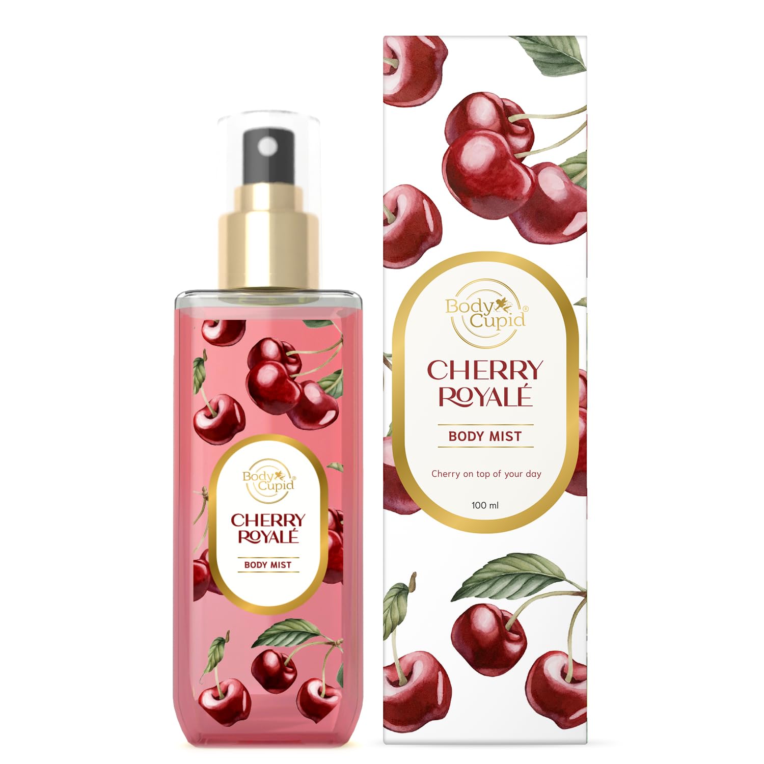 Body Cupid Cherry Royale Body Mist | Sweet & Juicy Cherry Fragrance | Long-Lasting, Luxurious Body Mist | 100 ml-picture-55