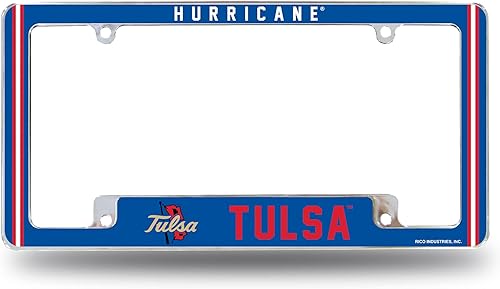 Miniatura 59 de Rico Industries NCAA Classic 12" x 6" Chrome All Over Automotive License Plate Frame for Car/Truck/SUV