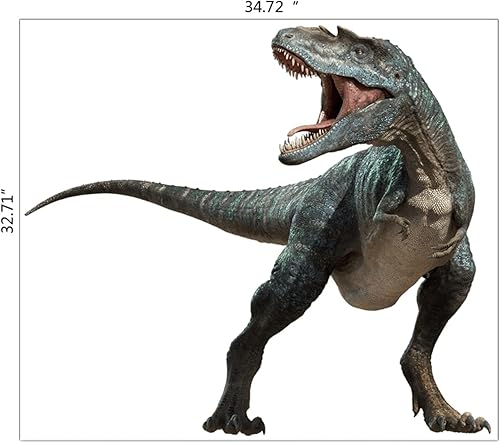 Miniatura 5 de Kiddale T-Rex - Calcomanías de pared gigantes, calcomanías de pared de dinosaurio extraíbles para niños, niñas, adultos, dormitorio, sala de estar