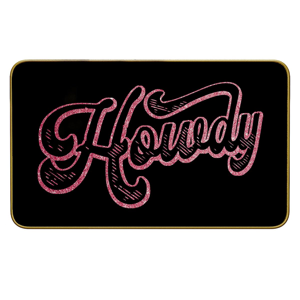 Amazon.com: Mingnei Funny Hot Pink Howdy Doormat Door Mat for Home ...