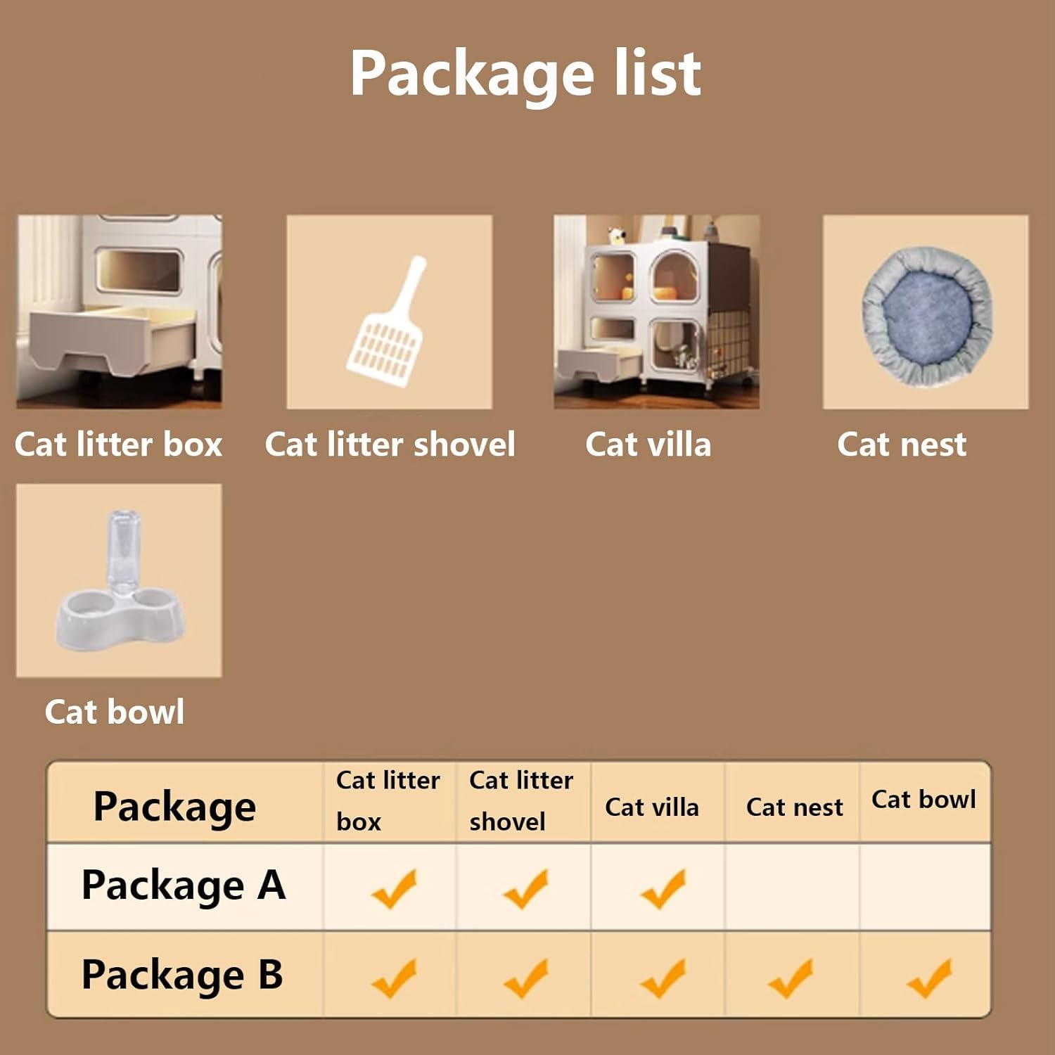 Semi-Enclosed DIY Cat Cages, Cat Enclosure Indoor Large with Litter Box Indoor and Outdoor Use Pet Kitten Crate Cat Playpen for Small Animal -with Accessories (B 106 * 36.5 * 106Cm)