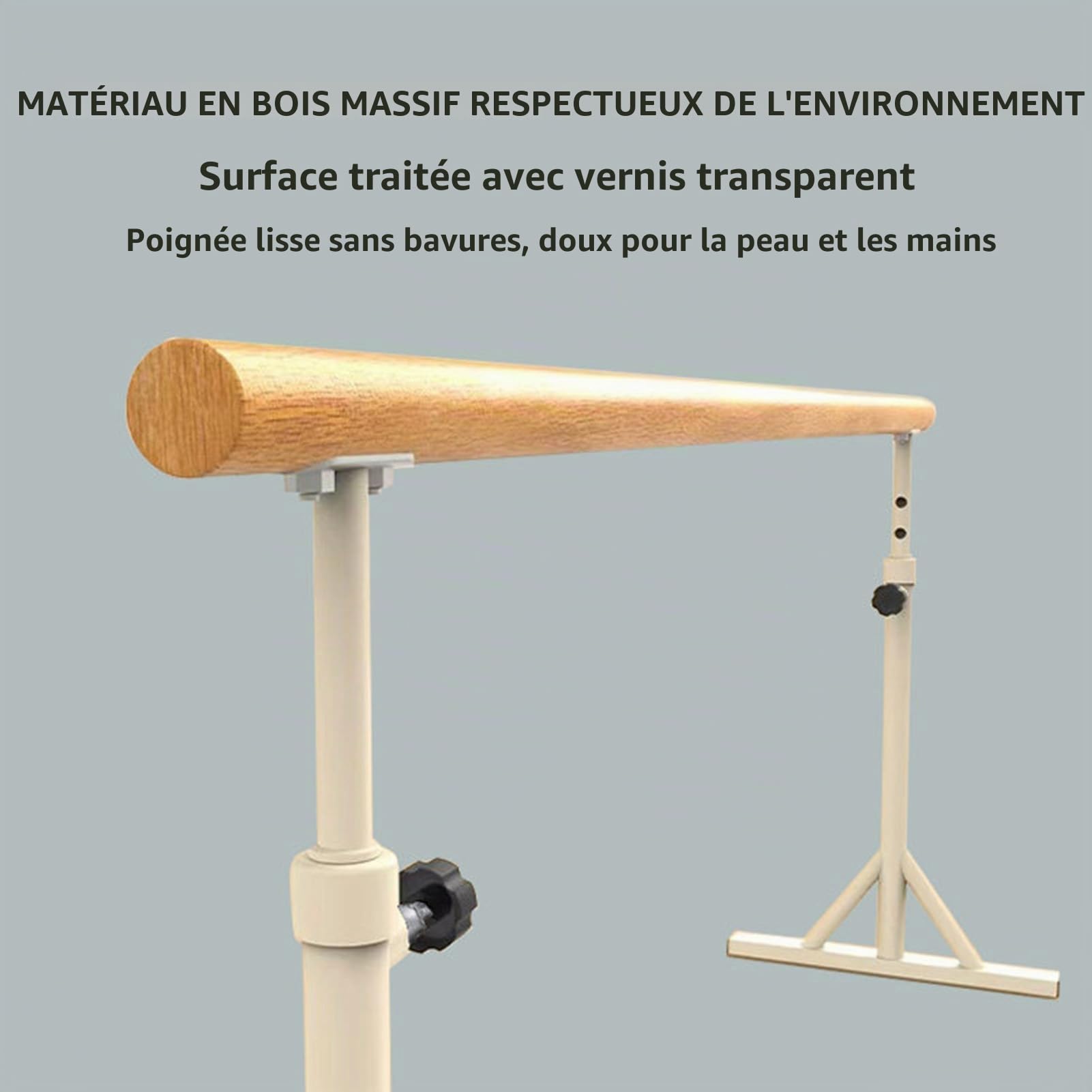 Barre de ballet portable, barre de ballet réglable et autonome ,barre de ballet de fitness pour studio de danse à domicile pour les étirements, le Pilates, la danse ou les entraînements actifs