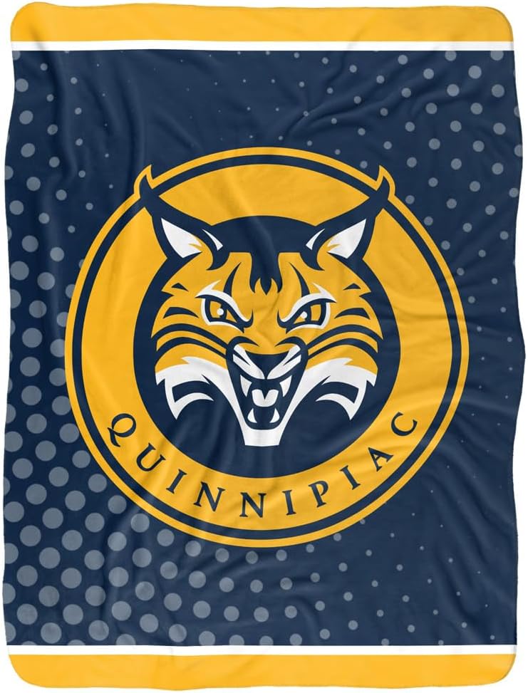 LOGOVISION Official Collegiate Logo Dots Collection Silky Touch Sherpa Back Super Soft Throw Blanket Collection