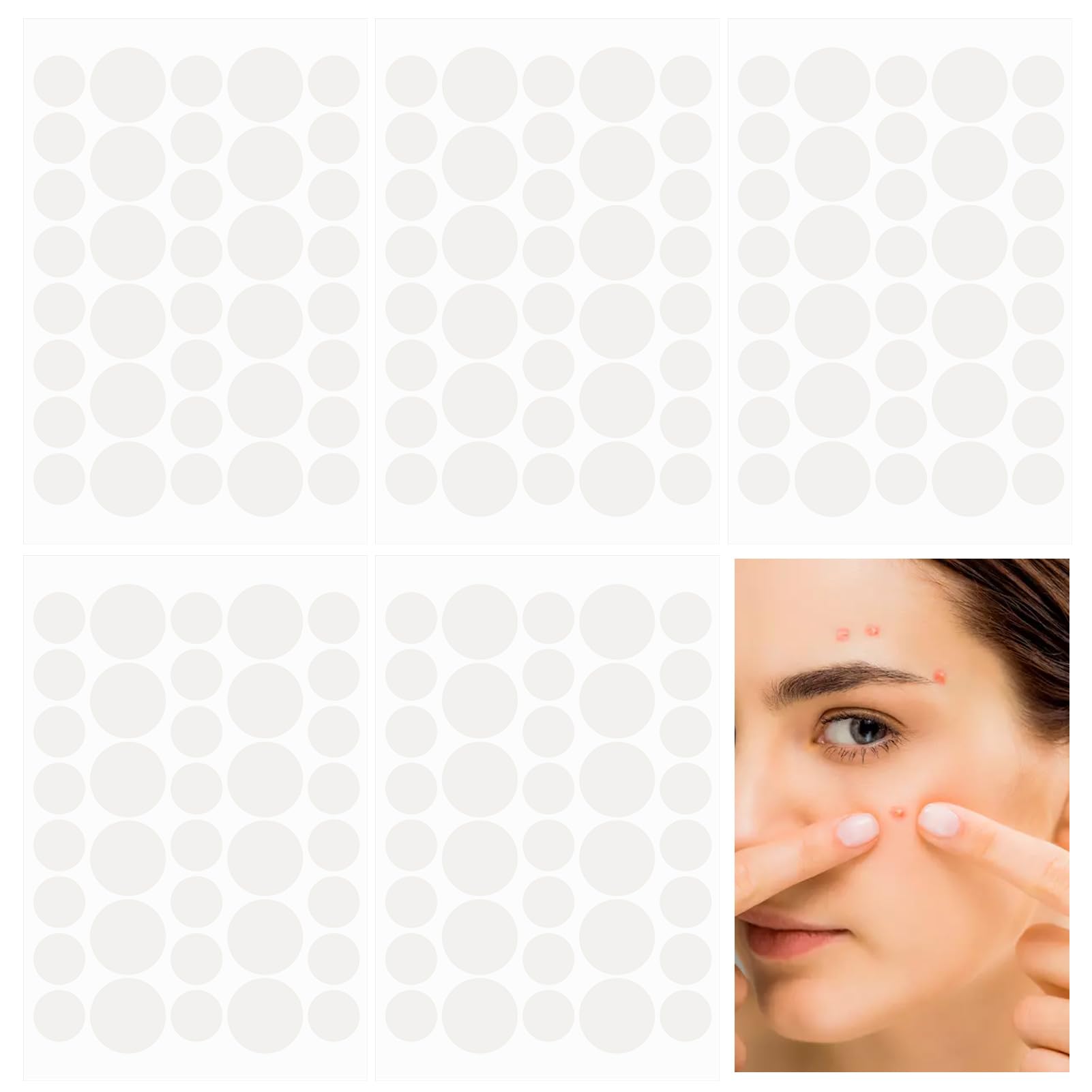 180 Pcs Zit Patch, Invisible Face Acne Pimple Patches, Natural Spot Patches Cover Blackhead Spot for Face Body Zit Shrinkage and Healing Acne Blemish Skin Care