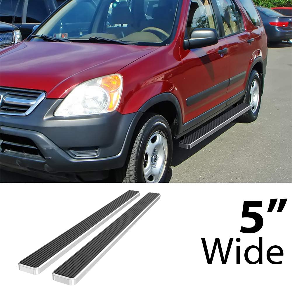 APS Running Boards 5 inches Compatible with Honda CRV 2002-2006 304 Stainless Steel (Nerf Bars Side Steps Side Bars)