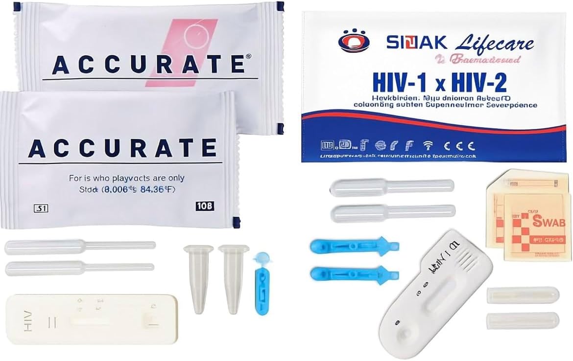 Sidak HIV1 & HIV2 Rapid Home Self-Test Kit (Pack of 2)