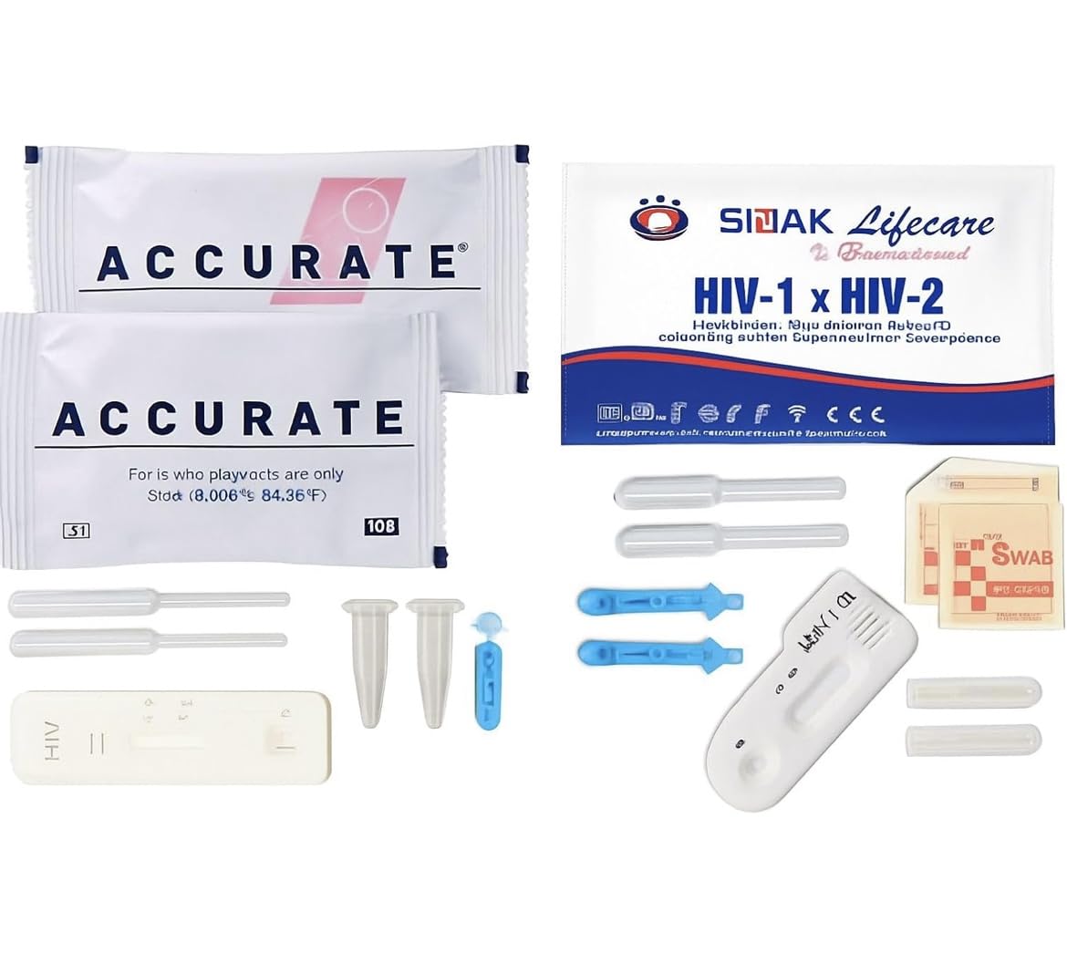 Sidak HIV1 & HIV2 Rapid Home Self-Test Kit (Pack of 2)