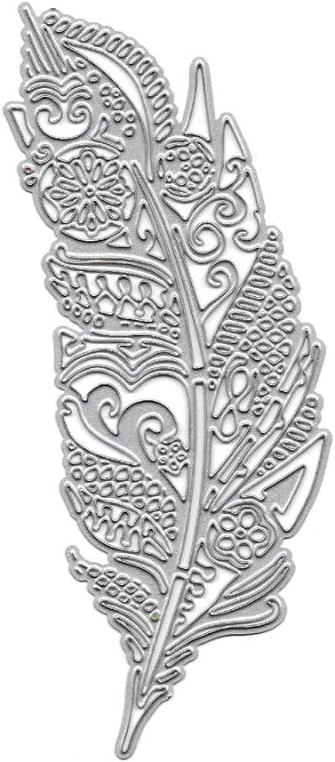 Autone Feather Leaf Metal Die Cuts, Cutting Dies Cut Stencils for DIY Scrapbooking Photo Album Decorative Embossing Paper Dies for Card Making Template