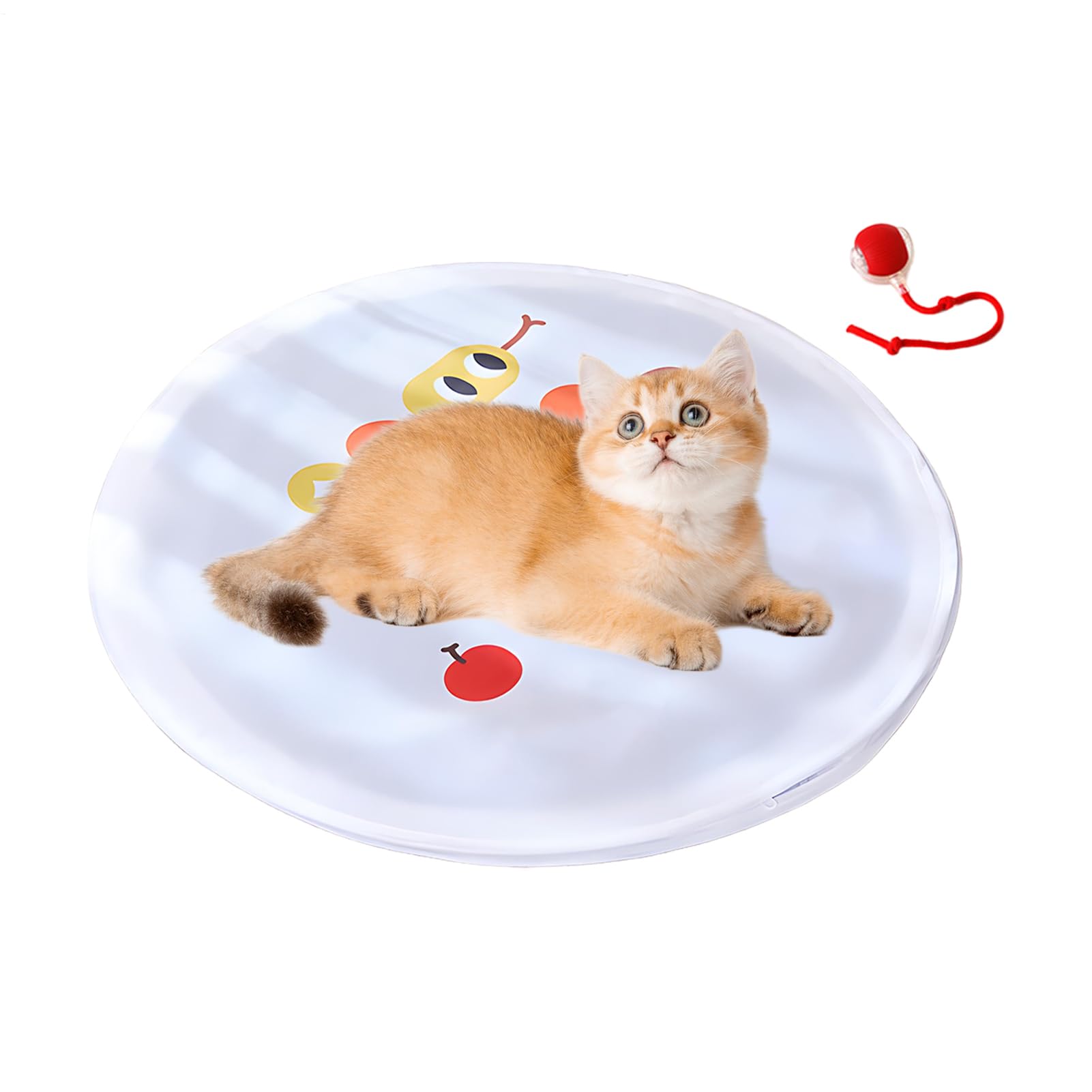 Boule de chat déplacement automatique sous housse pour occuper votre animal seul à la maison