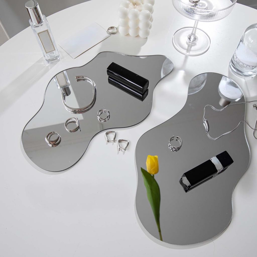 GISELA D 2pcs Acrylic Mirror for Photography Product Photography Props Display Mirrors Reflection Board (A+B mirror)