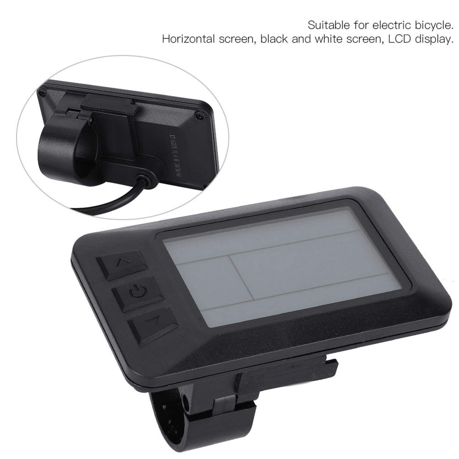 Instrumento LCD de Bicicleta, Accesorio eléctrico de conversión de Bicicleta KT-LCD7 Instrumento LCD con Conector USB Impermeable Accesorios para la conversión de Bicicletas eléctricas