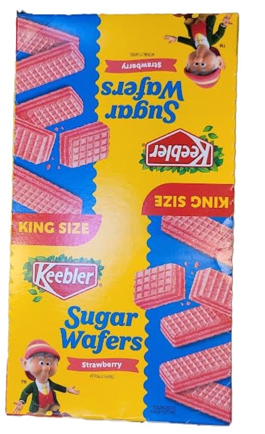 Keebler Sugar Wafers, Strawberry, 4.4 oz - 9 ct Box