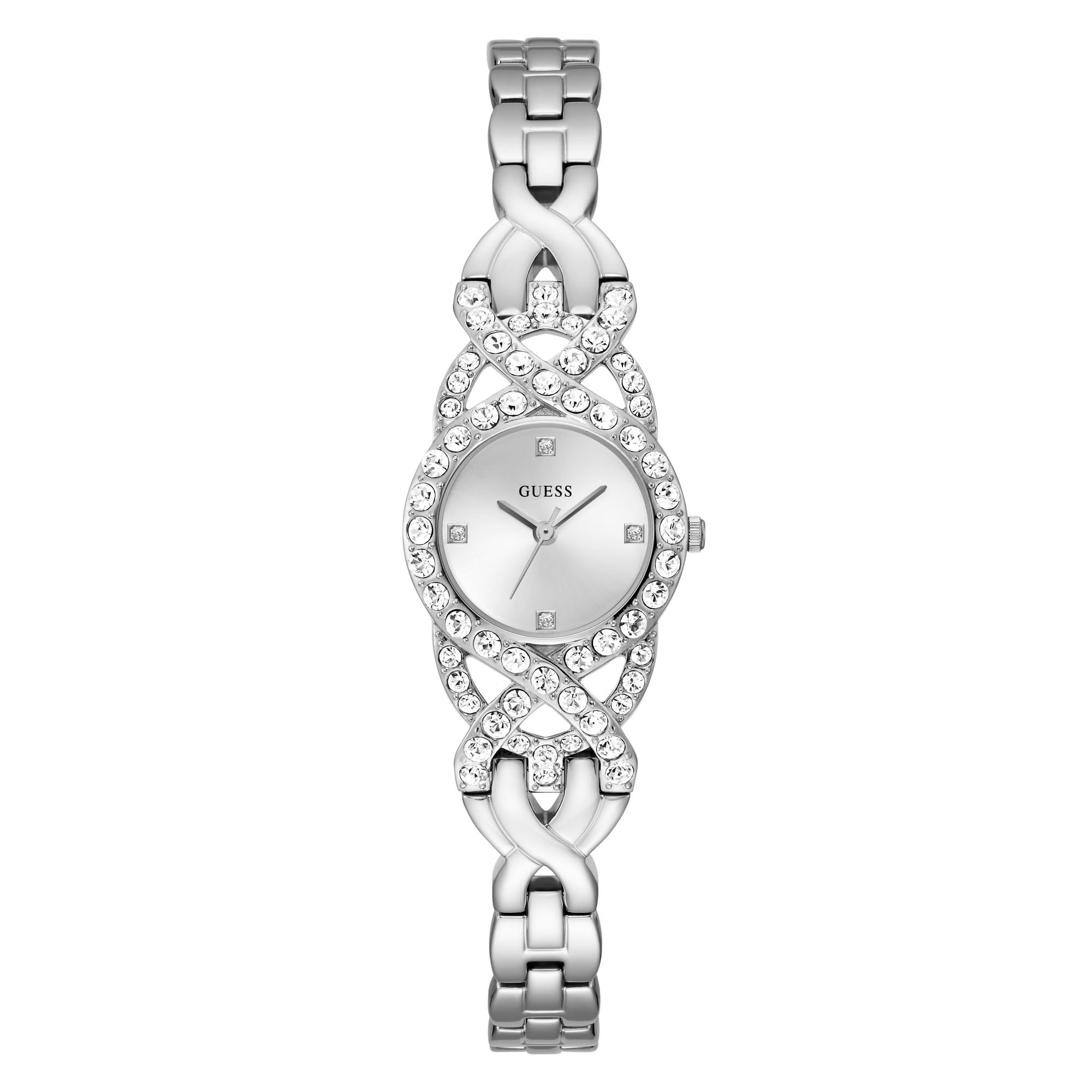 GUESS Stainless Steel Women 23 Mm Silver Dial Analog Watch- Gw0682L1 (B0CV52QG4L) Amazon Price History, Amazon Price Tracker