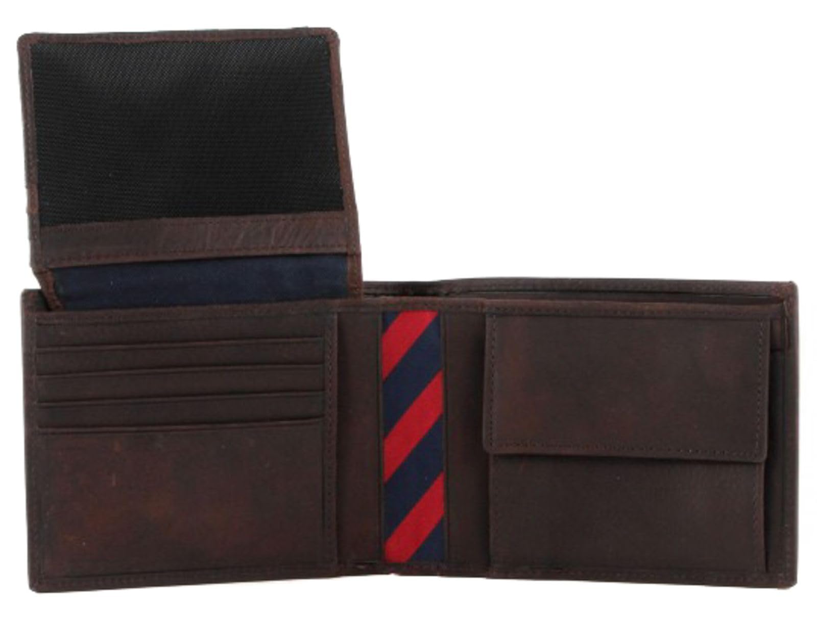 Tommy Hilfiger Johnson CC Flap and Coin Pocket BM56921053 - Monedero de Cuero para Hombre, Color marrón, Talla 14x10x2 cm (L x A x P)