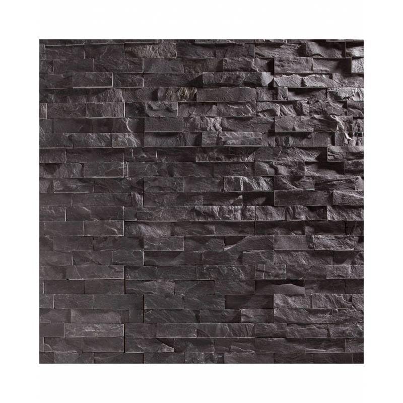 Briconature Noire - Parement Ardoise - Pierre Naturelle - 0,47 m2