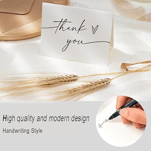 Miniatura 3 de Tarjetas de agradecimiento con sobres de 4 x 6, diseño minimalista, notas de agradecimiento con sobres para baby shower, boda, pequeña empresa,