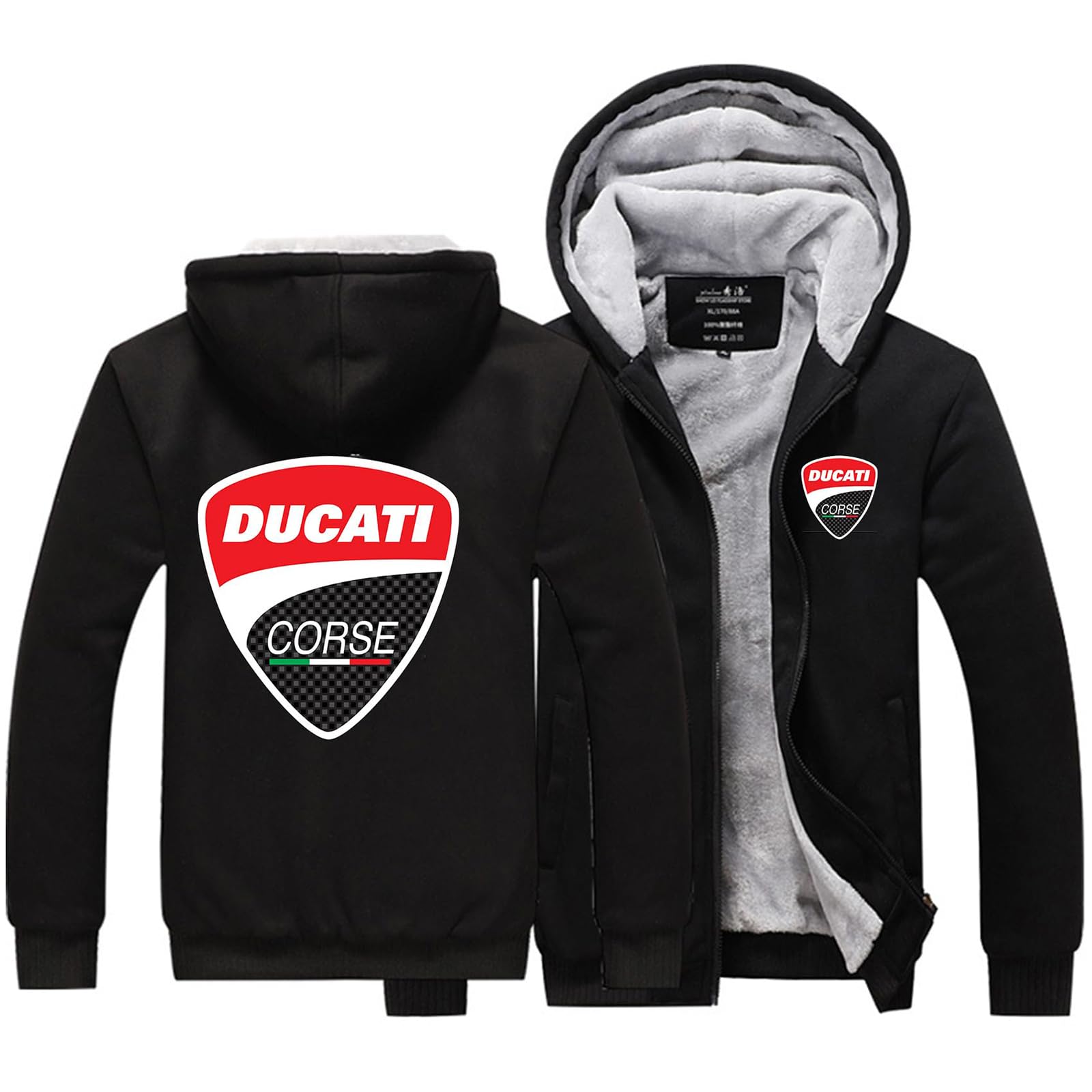 Sweats à Capuche pour Hommes pour Duca-TI Sweats à Capuche Vestes à Fermeture éclair intégrale Manteaux décontractés de Loisirs Vêtements de Travail de Sport en Plein air Vêtements