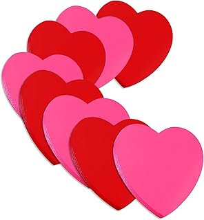 Sticky Notes, 560Sheets 70mmx70mm Cardioid Self Sticky Notes Pad, Super Sticky Notes Pad, Colour Sticky Notes for Office Home School Meeting(Bright Red, Rose Red)