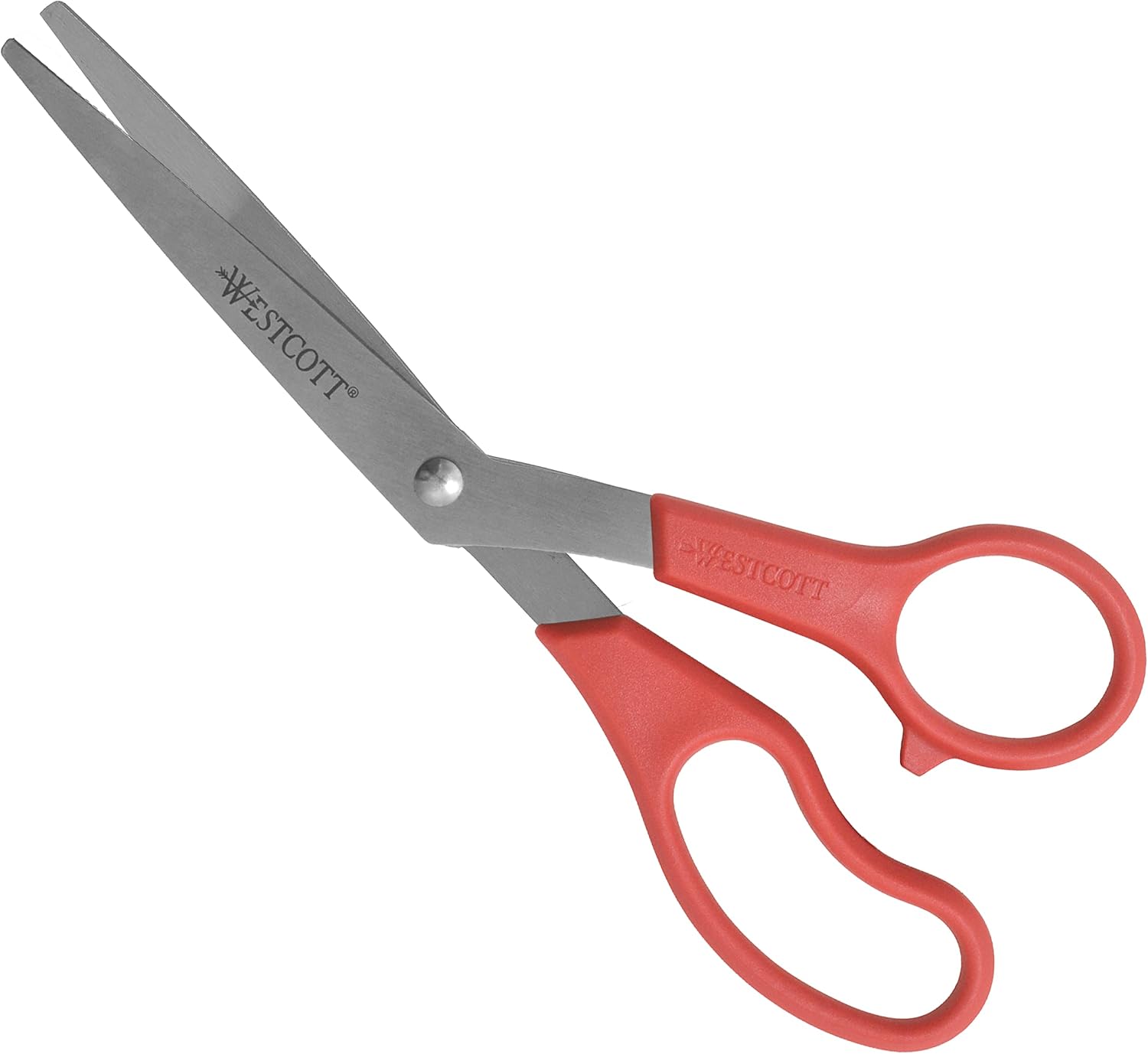 Westcott 8" Bent All-Purpose Scissors, 3-Pack, Assorted Colors