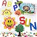 Fuse Beads kit of 1500 Large 10MM Melty Beads Perfect for Ages 4-7 with 48 Patterns and pegboard Arts and Crafts for Girls and Boys