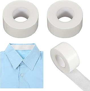 2 Roll Collar Protector for Shirts, Disposable Collar Protector Invisible Self-Adhesive Absorbent Sweat Shields Pad Collars Stays Sweat Pads for Shirt Neck Liner Hat Armpit Against Sweating Stain
