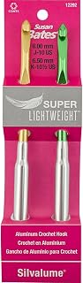 Silvalume Super Lightweight Aluminum Crochet Hook Set-Sizes J10 & K10.5