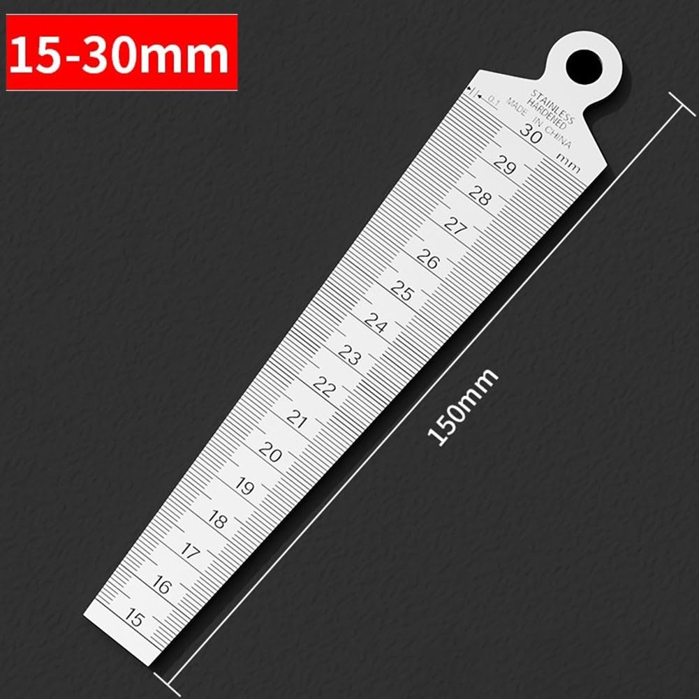 Calibro A Cuneo Mesee In Acciaio Inox - Per Saldatura, Misura Fori E Fessure, Doppia Scala MM/Pollici - Foto 8