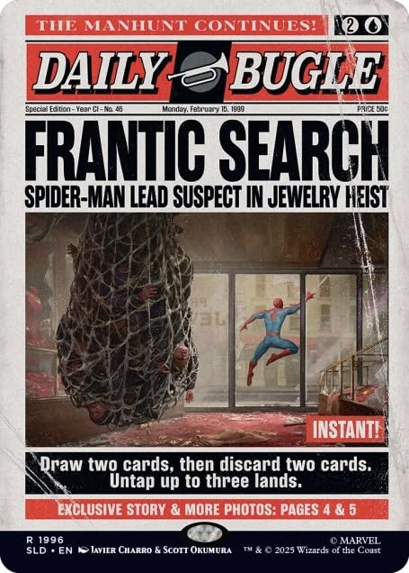 Magic the Gathering Secret Lair x Marvel's Spider-Man: Daily Bugle