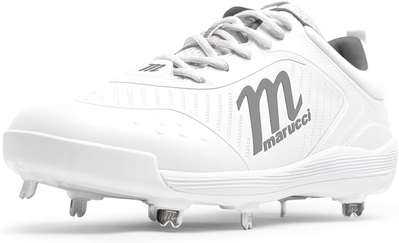 CFT Tacos de béisbol de metal de baja altura para hombres, zapatos de béisbol para hombres, ajuste ajustable seguro, comodidad y tracción para rendimiento, ligero, durabilidad duradera