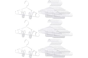 Hsei Baby Pant Hangers with Adjustable Clips