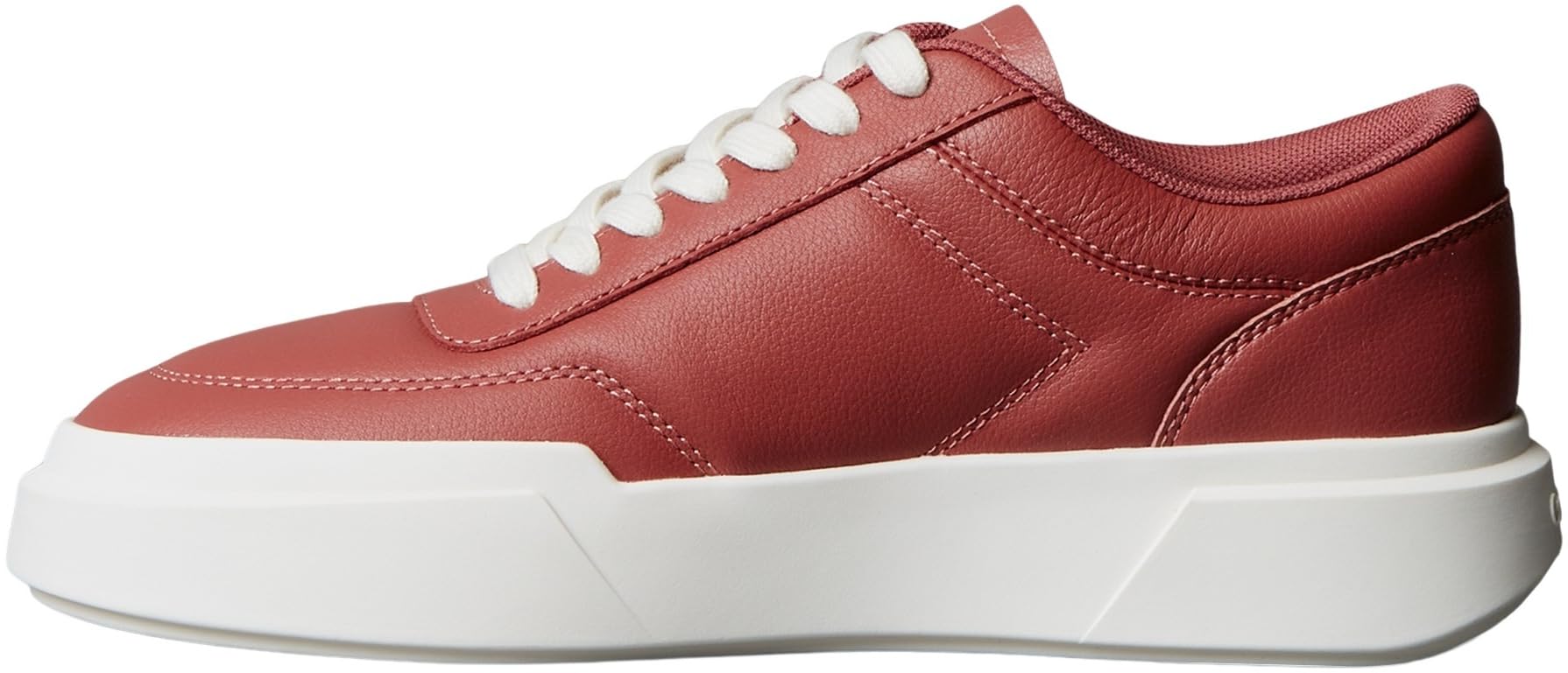 Calvin Klein Women's Chunky Cupsole Laceup OXF LTH YW0YW02032 Low Top, Purple (Dusty Rose/Marshmallow/Gum), 5