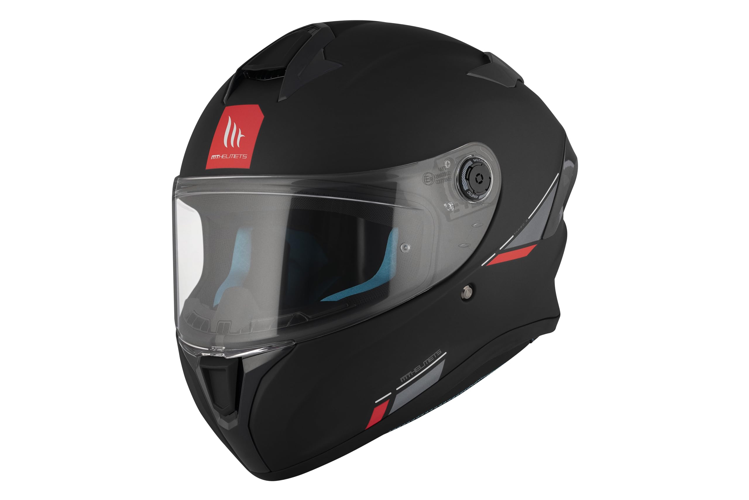 MT Helmets Targo S – Casco Moto Integral con Visor Solar Full Vision, Pantalla Compatible con Pinlock, Interior Lavable y Cierre Micrométrico | Calota HIRP | Homologado ECE 22.06 & DOT