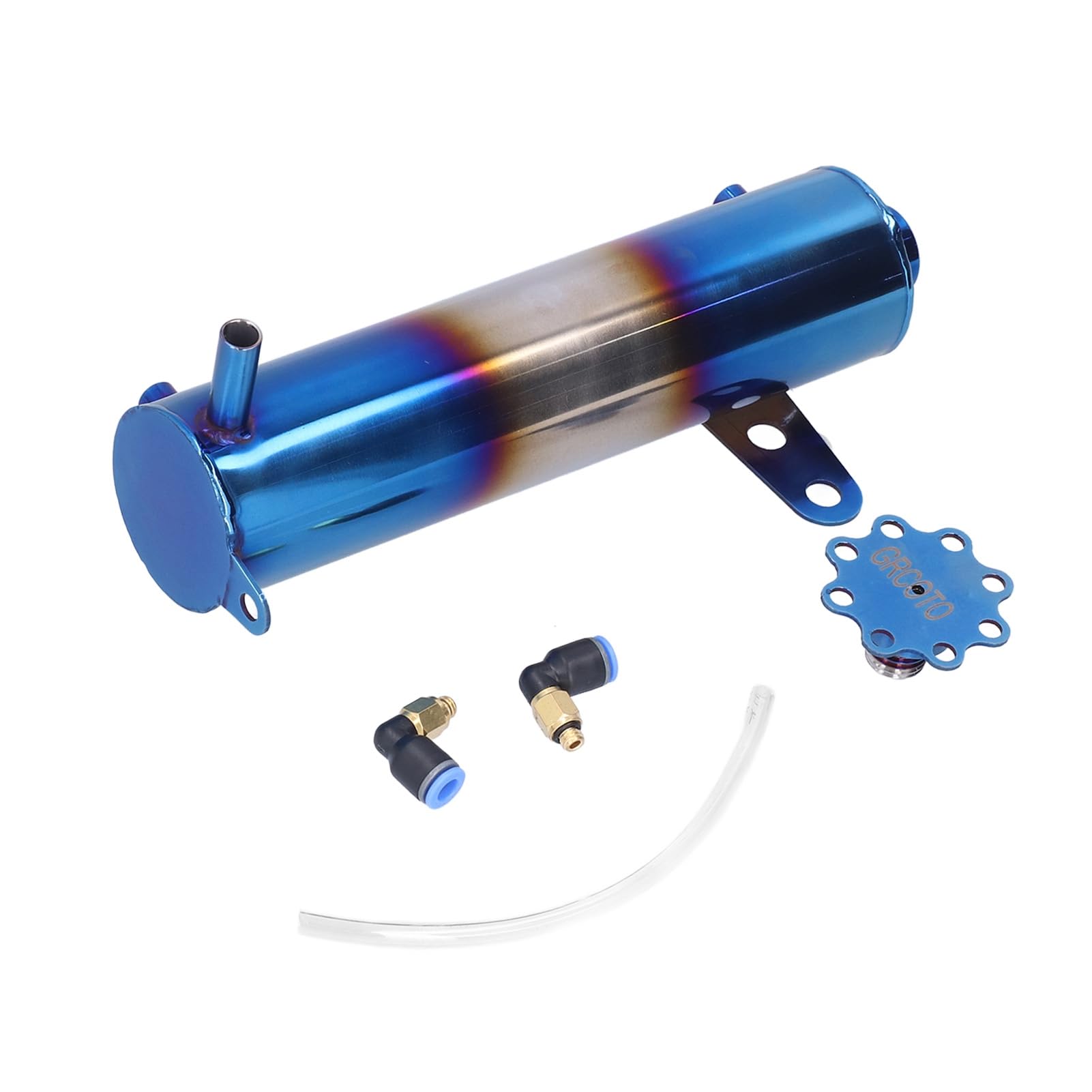 Réservoir de Liquide de Refroidissement de Radiateur de Voiture, Fydun 500ML Alliage D'aluminium Vase D'expansion du Liquide de Refroidissement Réservoir de Récupération D'huile de Trop-plein Réservoi