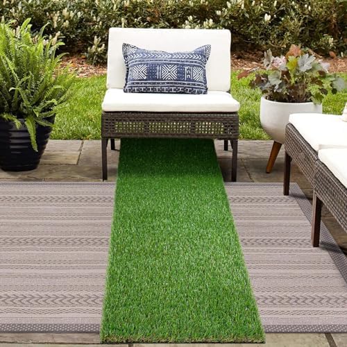 GLOBREEN 2'X6' Artificial Turf Runner Rug, Thick Grass Pads for Dogs Potty