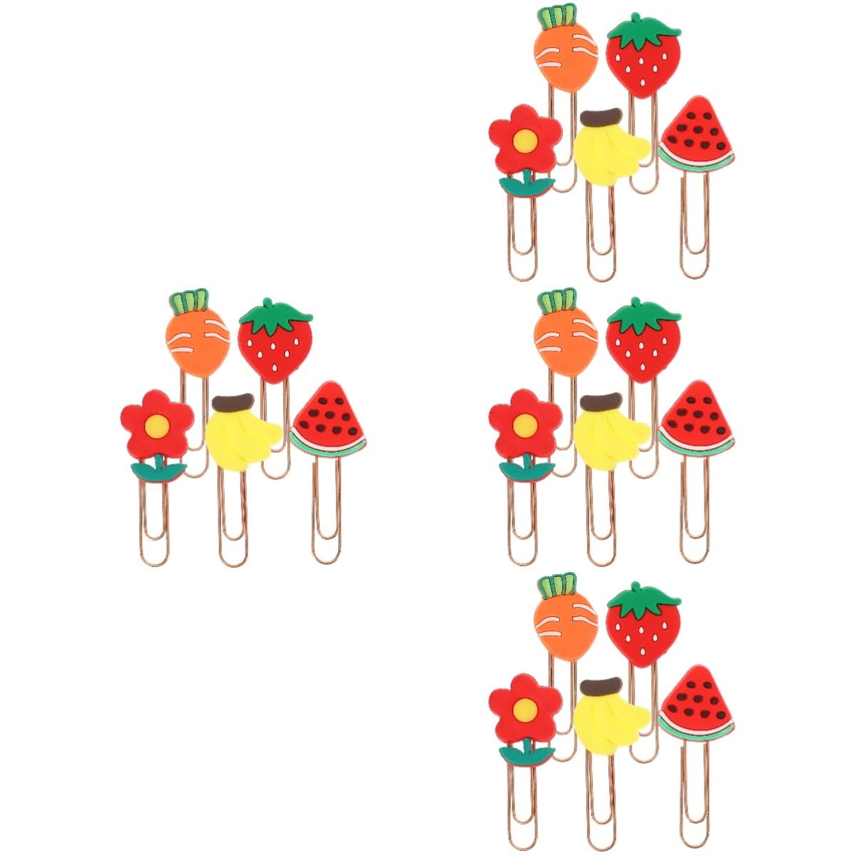 MAGICLULU 80pezzi Graffette Decorative Colorate Per Ufficio e Scuola Clip Multiuso Eleganti e Resistenti Per Studi e Lavoro Pratico Per Amici e Colleghi
