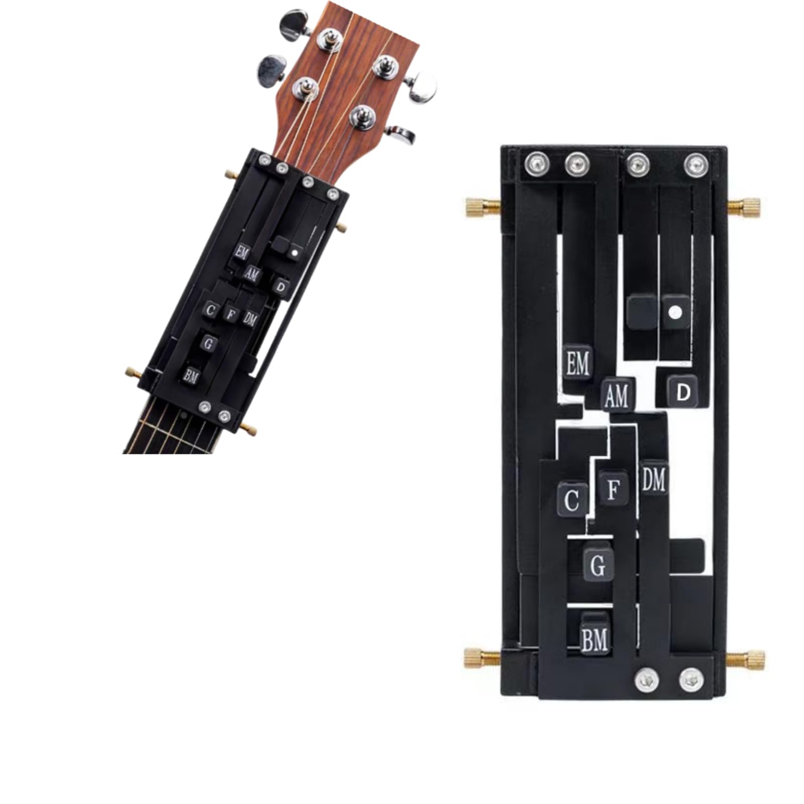 GUITAR VIRTUOSO Tool - Acoustic Guitar Chord Presser with One-Click Function, Automatic Switching, Easy Install for 38-41