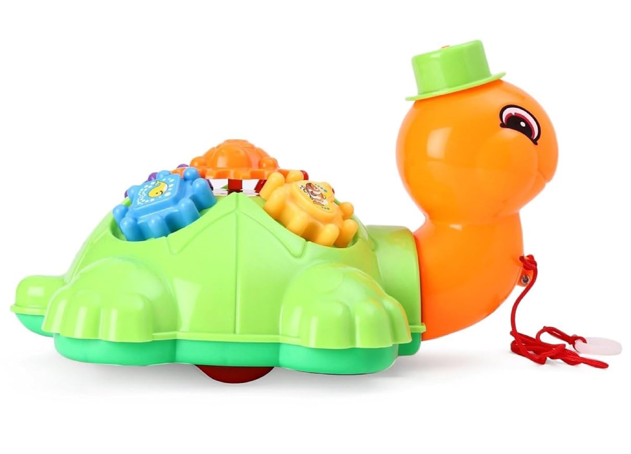 Kiddie castle Pull Along Turtle with Moving Gears for Children/Kids/Toddlers | Push Toys for 1+ Year Old Kids | Pre School Toys (B0D83G324S) Amazon Price History, Amazon Price Tracker