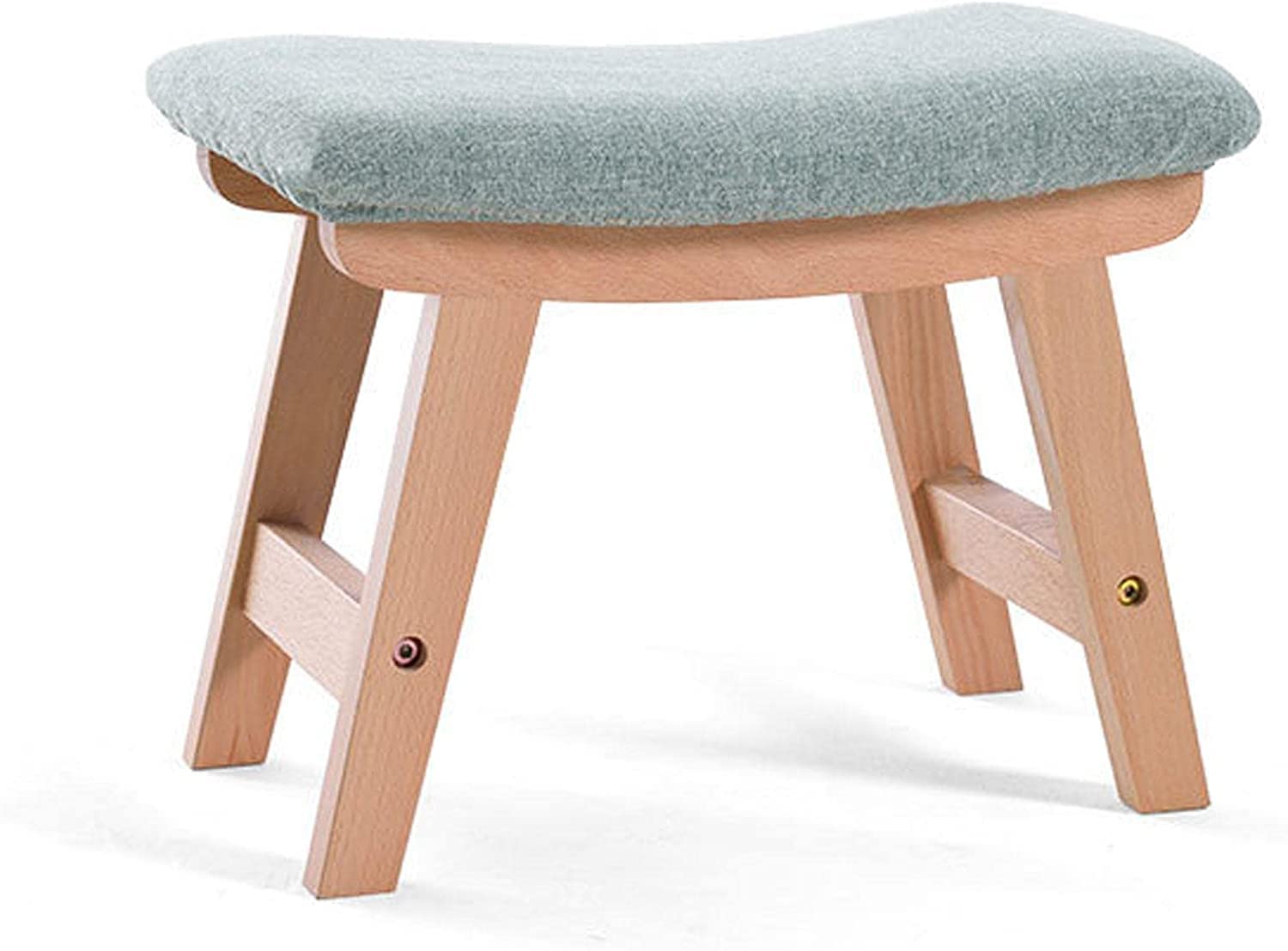 Repose-pieds en arc de style moderne | Tabouret de salon bleu marine aux finitions soignées