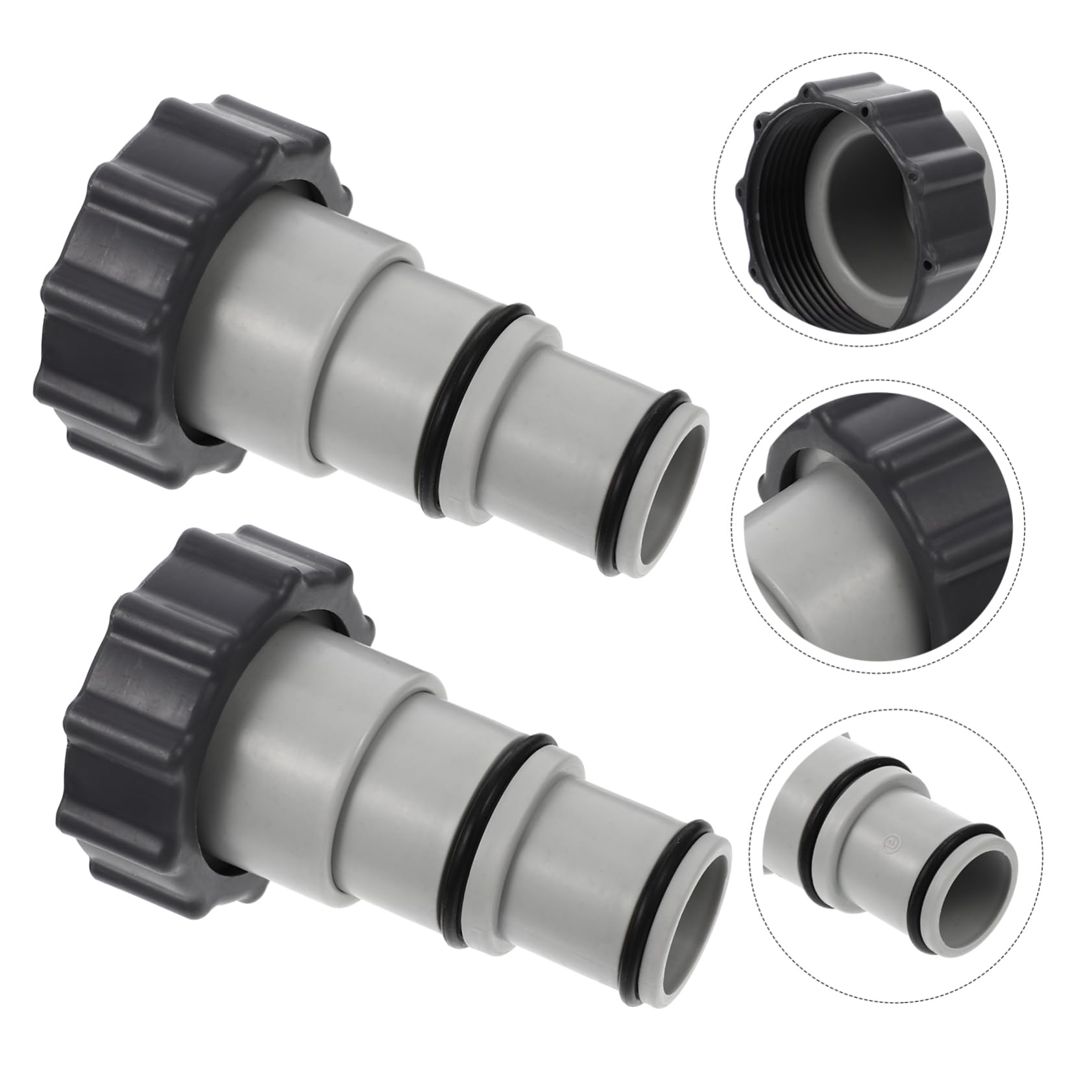 SUPVOX 3 Juegos Conector De Manguera De Piscina Bomba Vacío Adaptador De Grifo para Manguera Conectar Conector del Tanque Salida Boquilla Tubo Adaptadores Tubería Páginas 2 Piezas * 3
