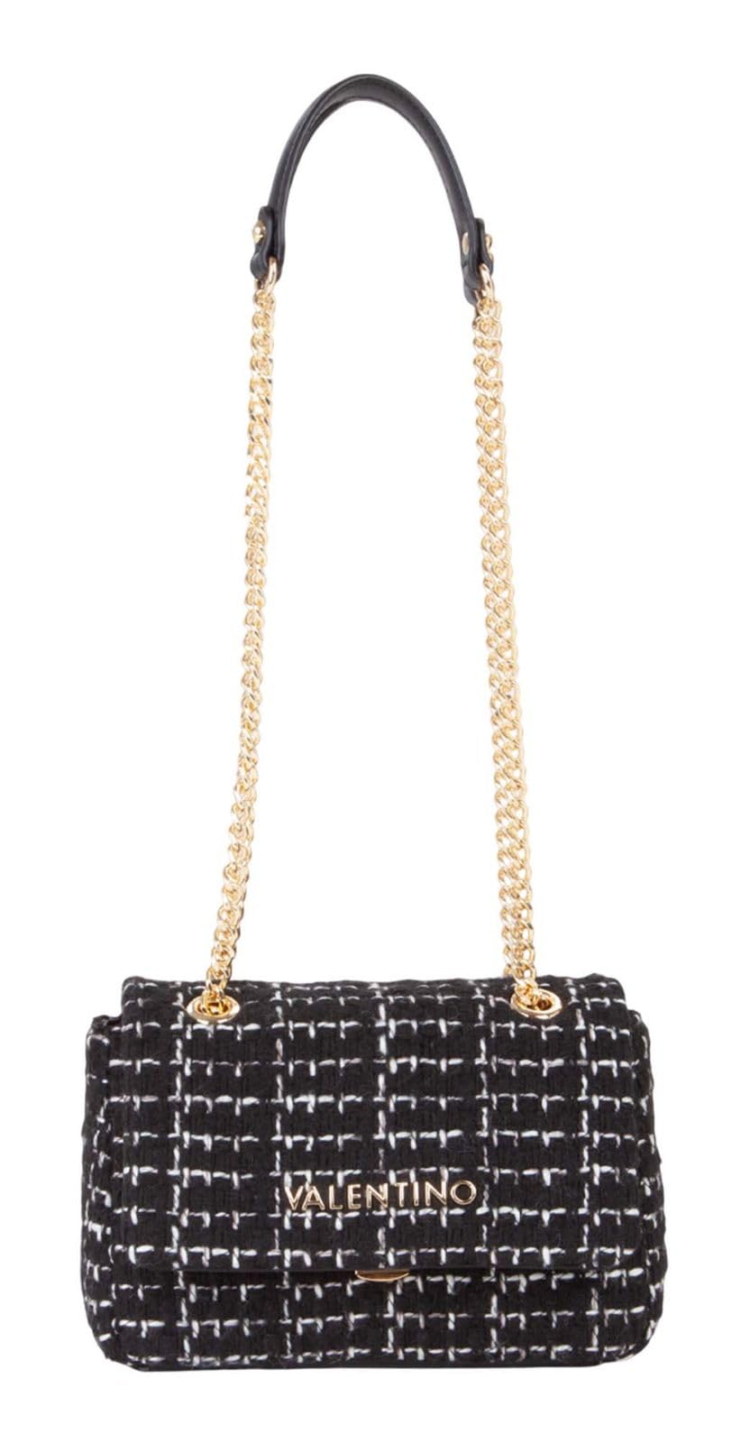 Valentino Girls Black 'S Tweed Flap Bag In (18.5Cm) - Size: One Size, Kids