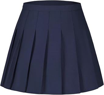 Girls Pleated Skirt Mini School Uniform Skorts for Girl with Shorts 6-14Y | High Waisted A-Line Skirts, Solid & Plaid Casual Sports Skort, Suitable for Tennis, Birthday Party, Cheer, Outing Play