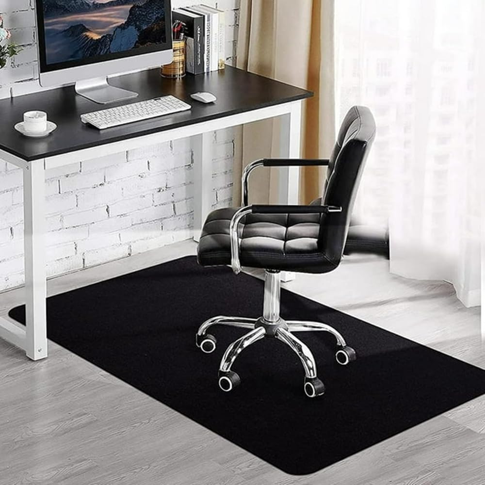 Office Chair Mat, 90 x 140 cm Floor Protection Mat, Non-slip Rectangle PVC Desk Chair Mat, Multi-Purpose Durable Chair Mat for Floor Office Desk Hardwood Floors