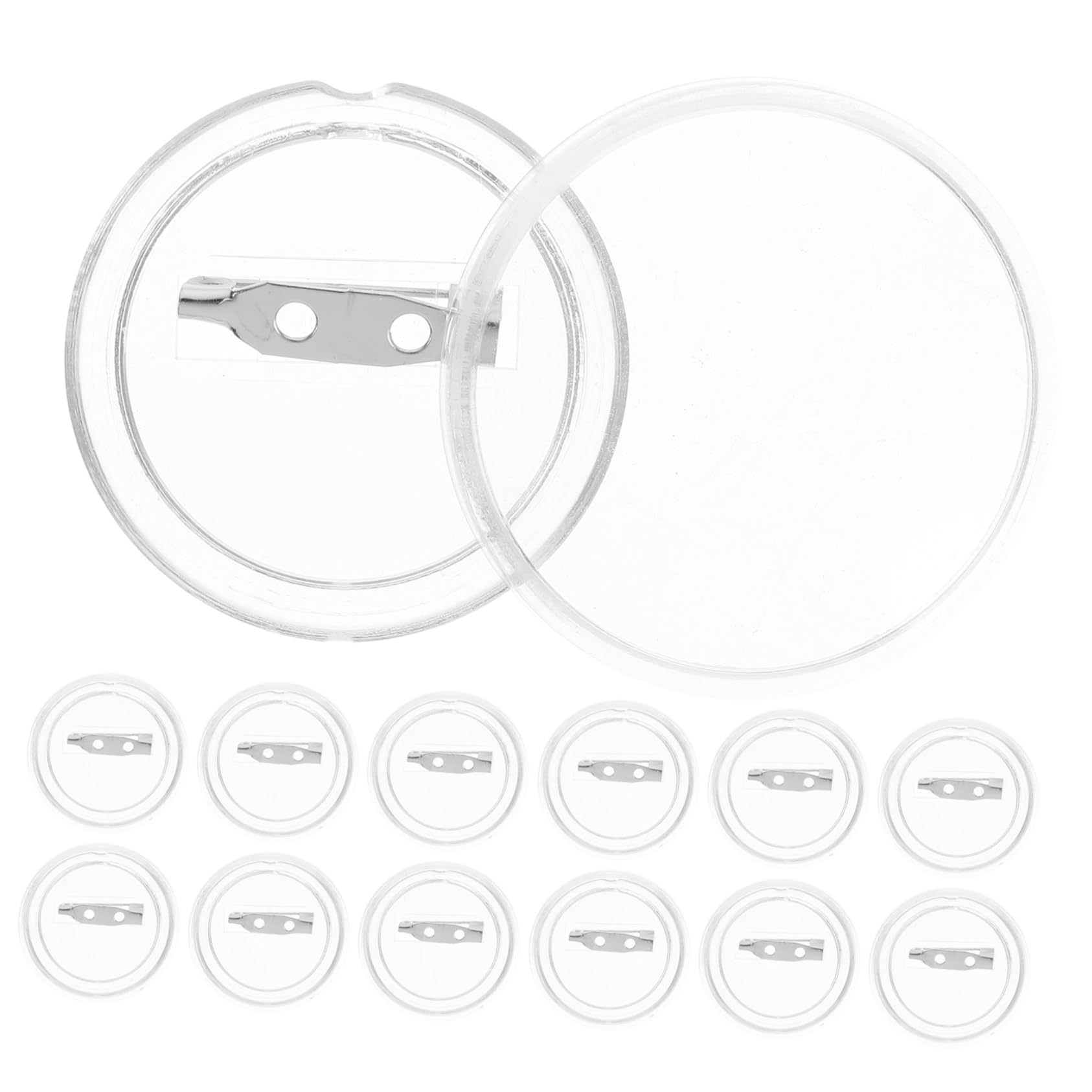 BRIGHTFUFU Button Pin Badge Kit 50pcs Bulk Acrylic Pins for Kids' Craft Button Making Fun